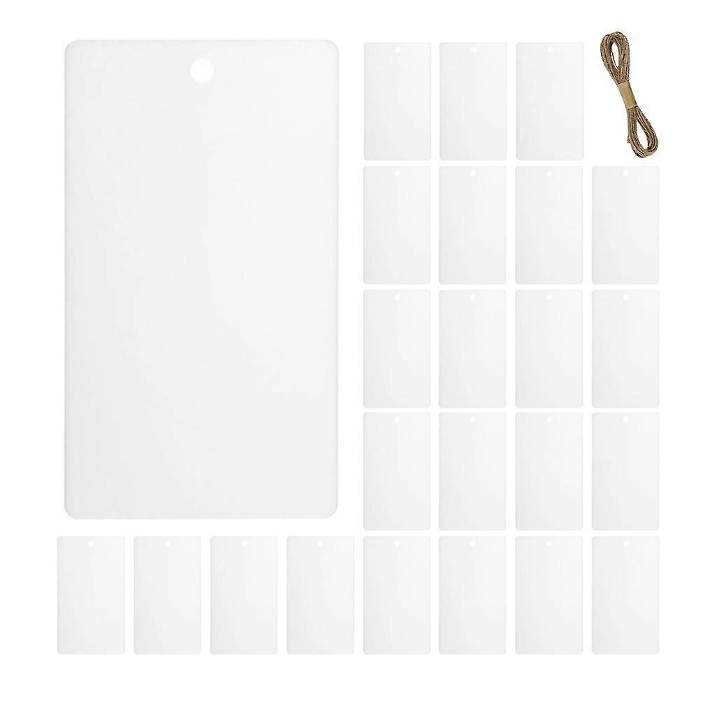 Label Storage Box Acrylic Tags for Organizing 32Pcs Seating Reserved Tags