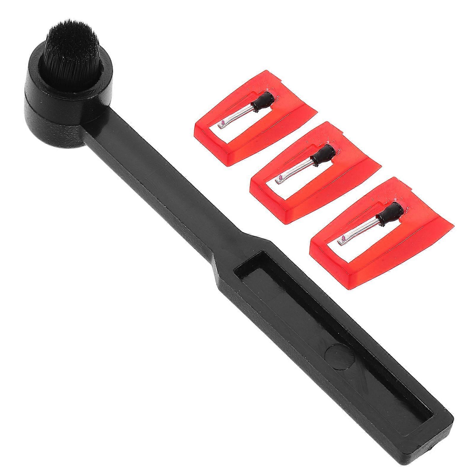 Stylus Needle Replacement Kit for Record Player with Cleaning Brush 4Sets