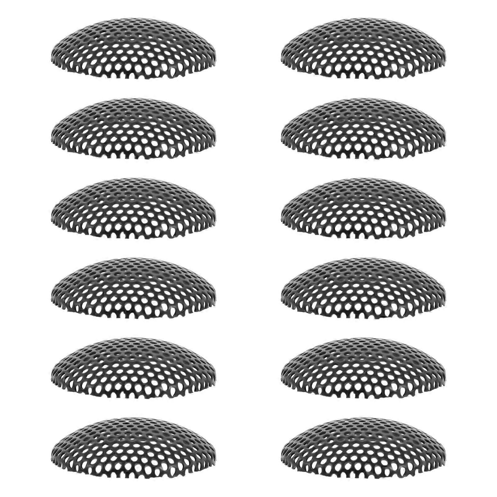 Speaker Mesh Protective Microphone Cover Circle Iron 12Pcs For Home Use
