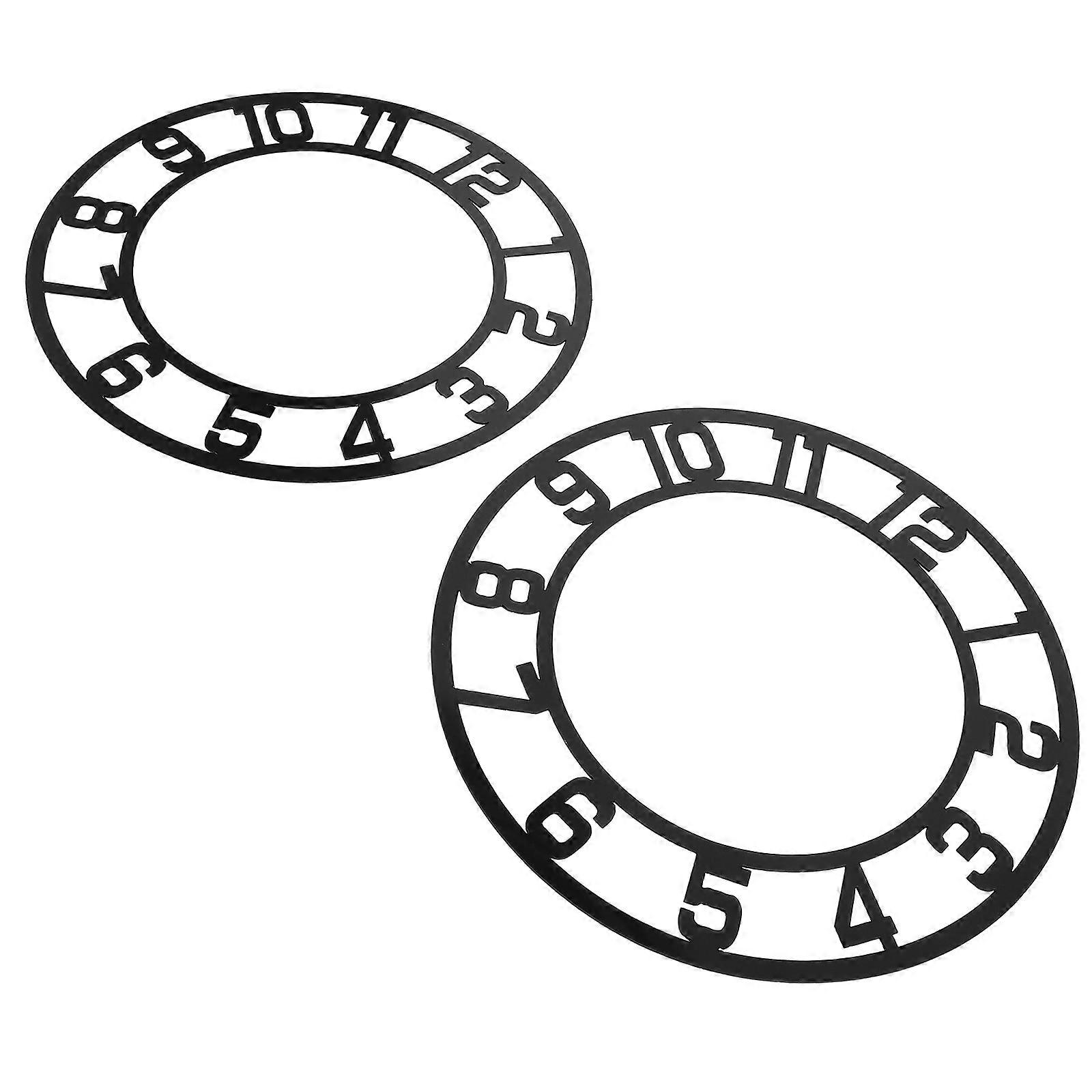 Arabic Numeral Wall Clock Sticker Acrylic Clock Face DIY 2Pcs Set