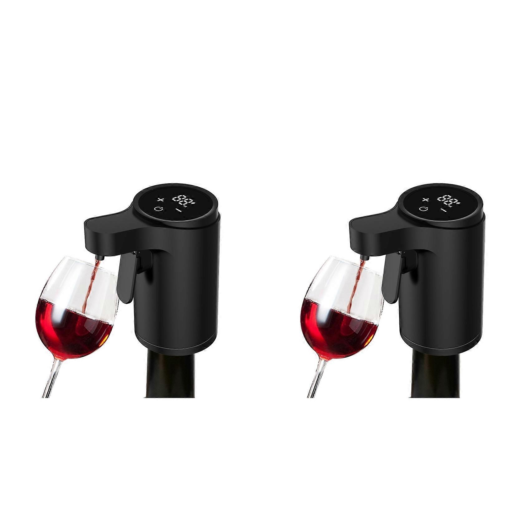 2X Electric Bottle Pump Dispenser Touchless Automatic Beverage Pourer Alcoholic Drinks &More,USB Rechargeable A