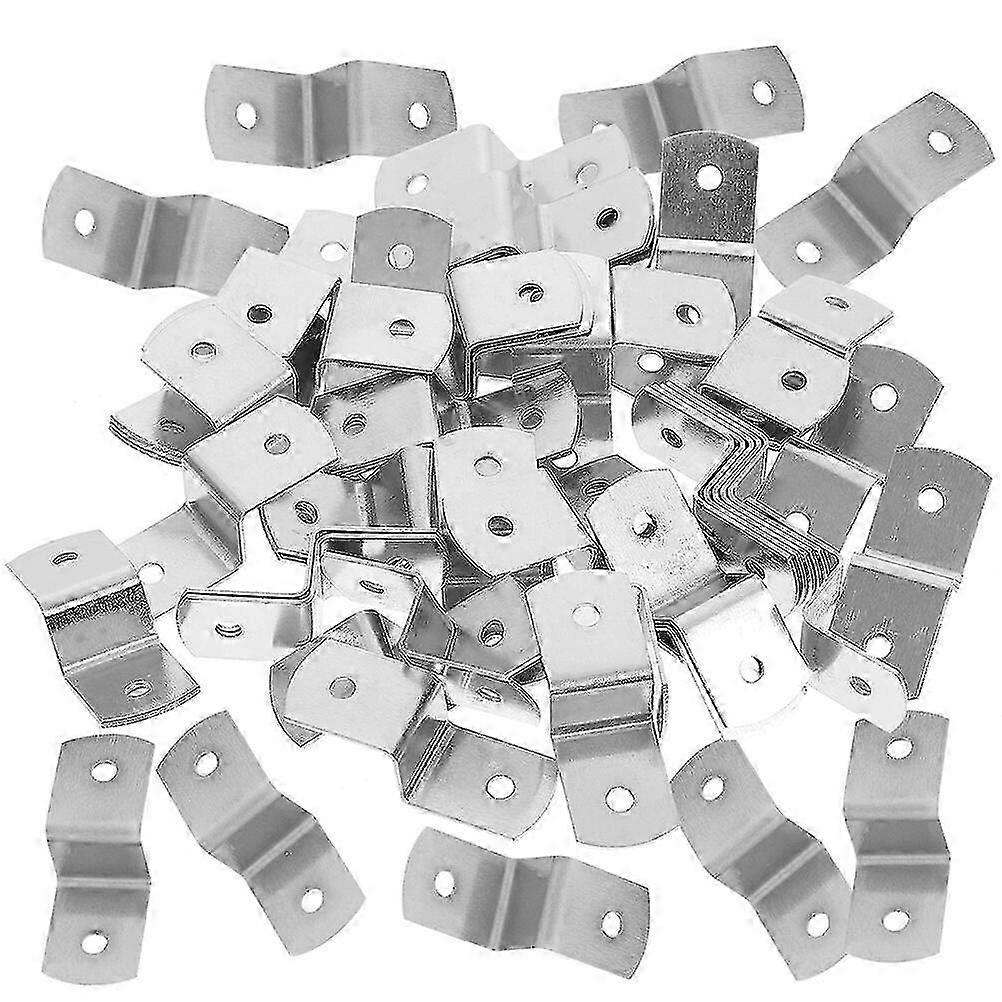 Offset Canvas Clips for Picture Frames, 50pcs Z-Shape Fasteners for Framing