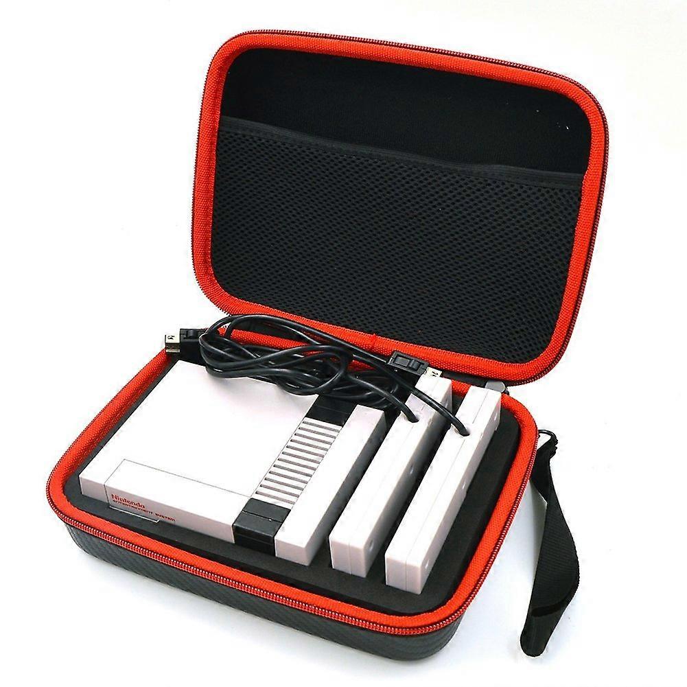 Carrying Case with Hard Shell Protection and EVA Compartments for NES Classic Edition Console and Accessories