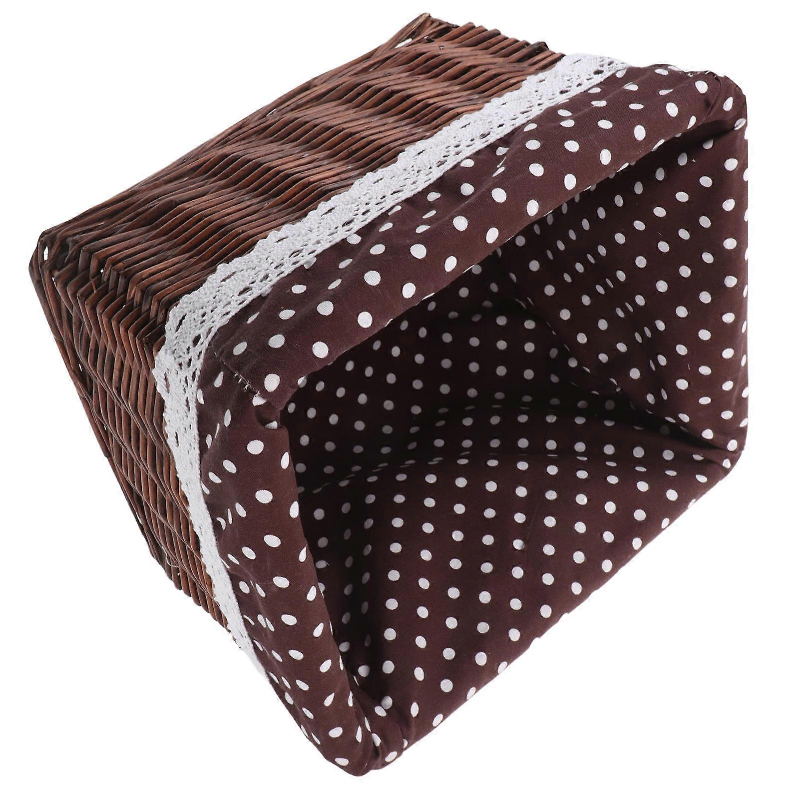 Wicker Storage Basket Laundry Hamper for Bedroom and Nursery