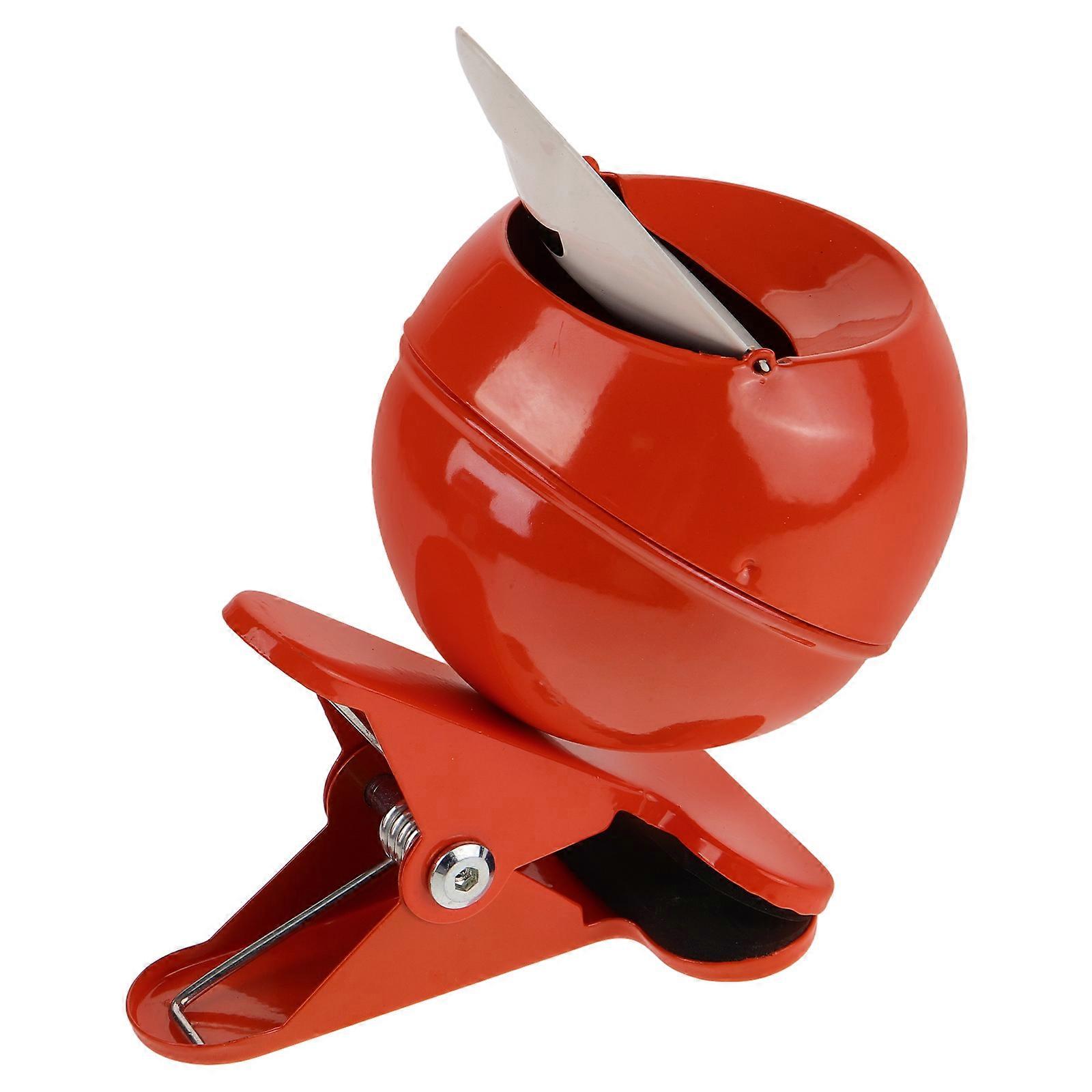 Iron Ashtray with Clamp for Holding Ash Multi Color