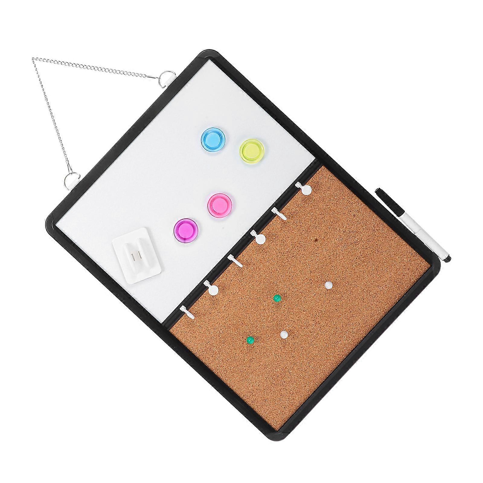 Whiteboard Soft Cork Board for Planning with 1Set Wall Mounted Hanging Board