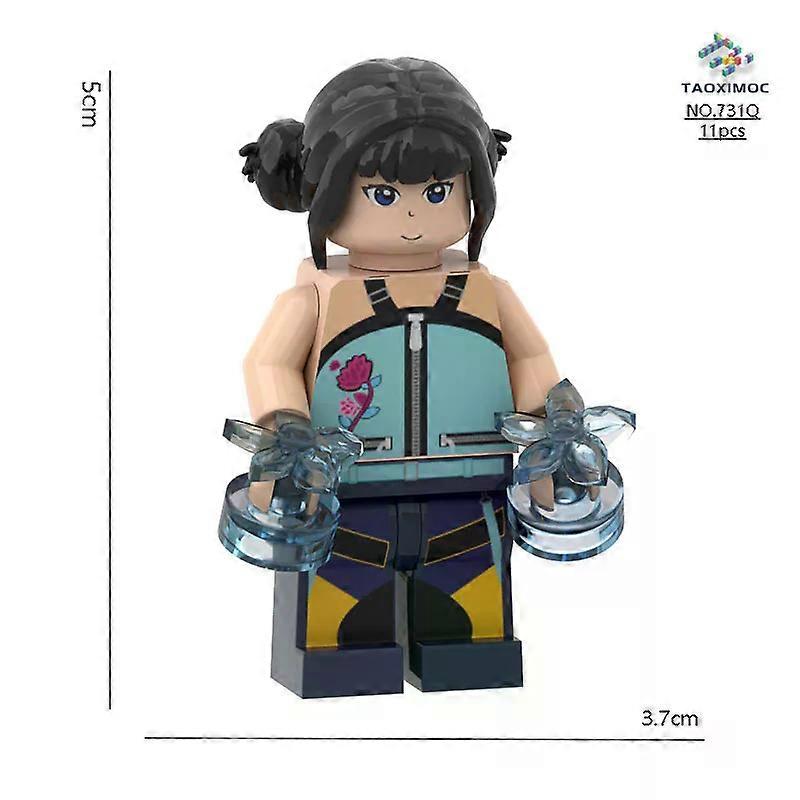 New product: K-uPop Diemon Hunters Building Blocks, Rumi Assembly Model Doll, Building Blocks Toy