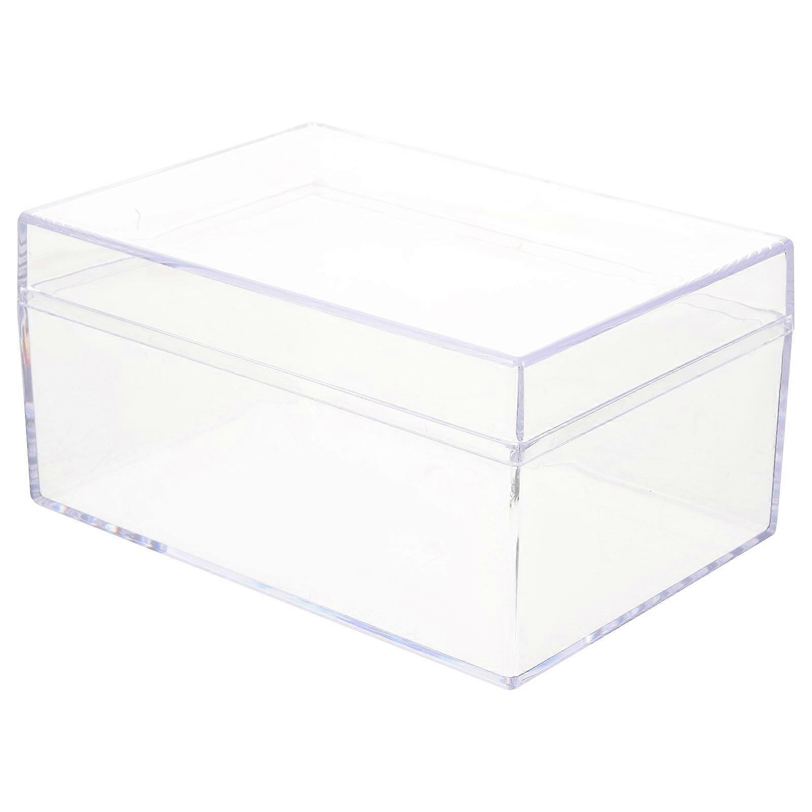 Playing Card Box Plastic Holder for Storage Use Transparent
