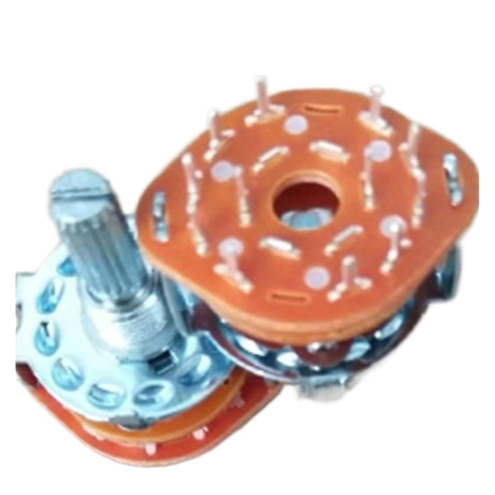 10 PCS RS25 Rotary Switch Key Operated Control with Insulated Safety Design and Adhesive