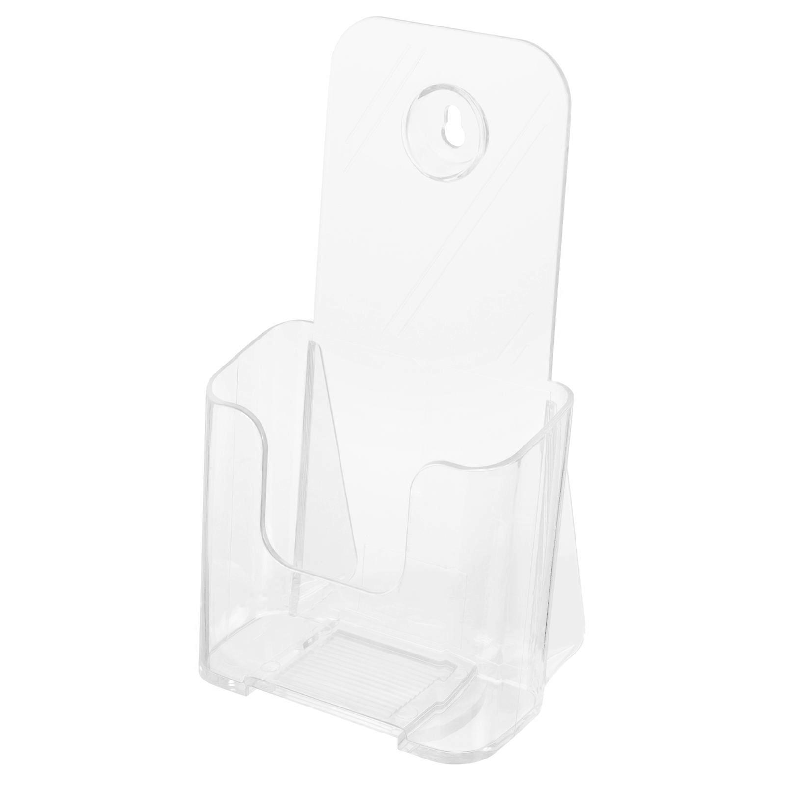 A6 Holder Hanging Magazine Holder for Document Storage 5Pcs Transparent