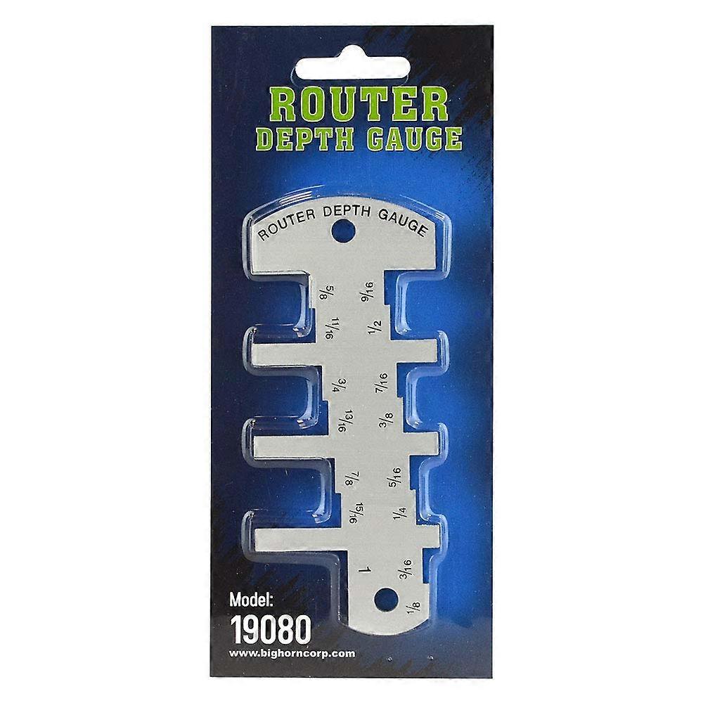 Aluminum Router Depth Gauge for Precise Adjustment with Clear Etched Measurements 19080