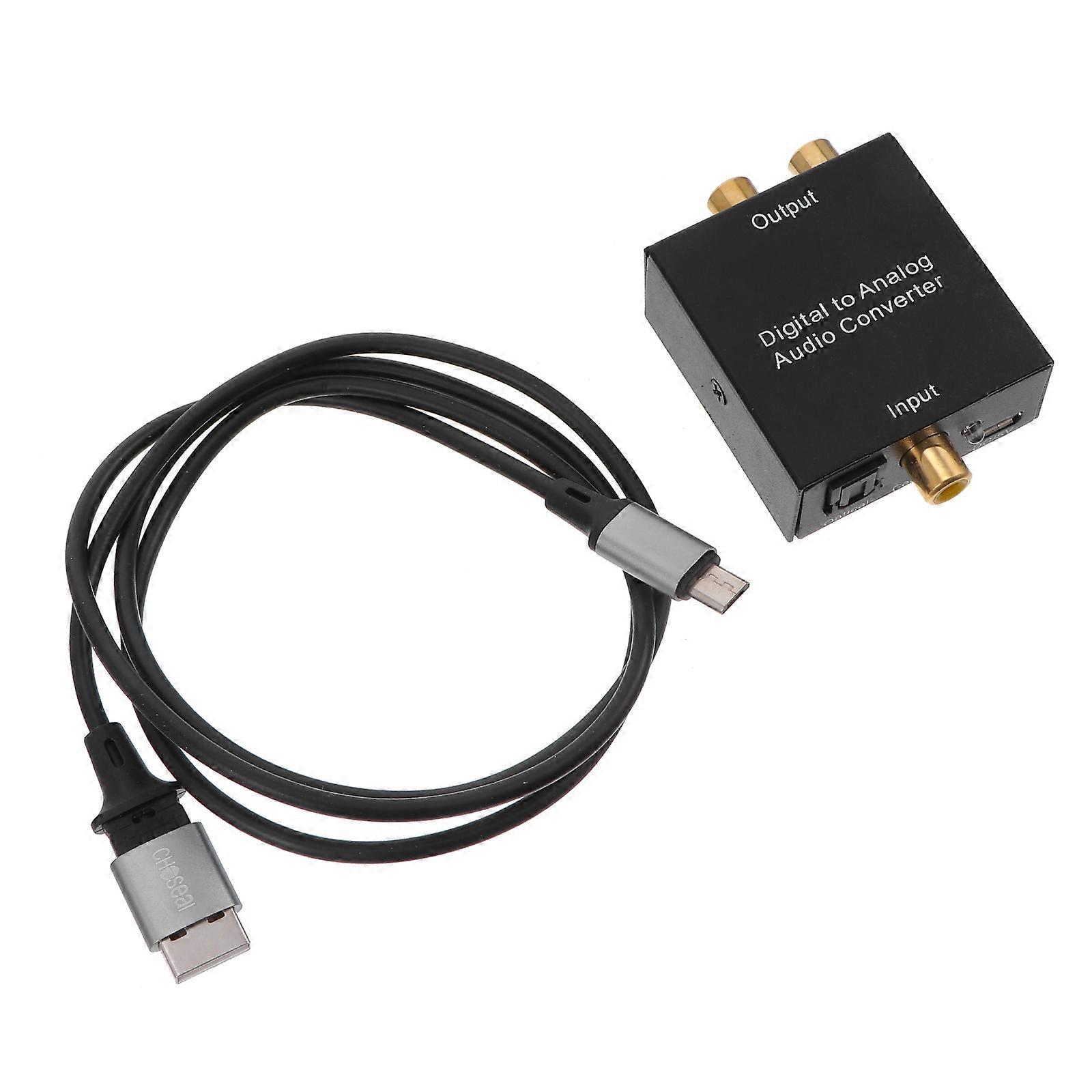 Fiber Coaxial Audio Adapter for Digital to Analog Conversion 2Pcs Set