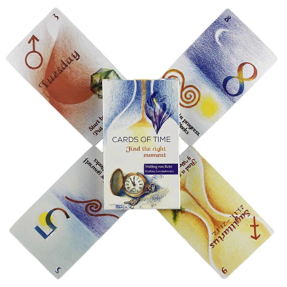 Cards Of Time Find The Right Moment Oracle A Tarot English Visions Divination Edition Deck Borad Games With Paper Guidebook