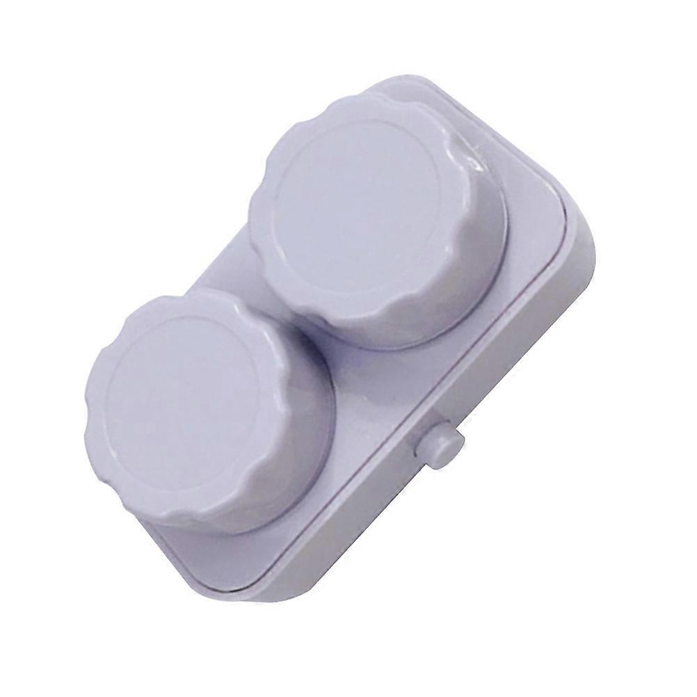 Electric Cleaner Portable Lens Case for Home Use 2Pcs Grey Plastic
