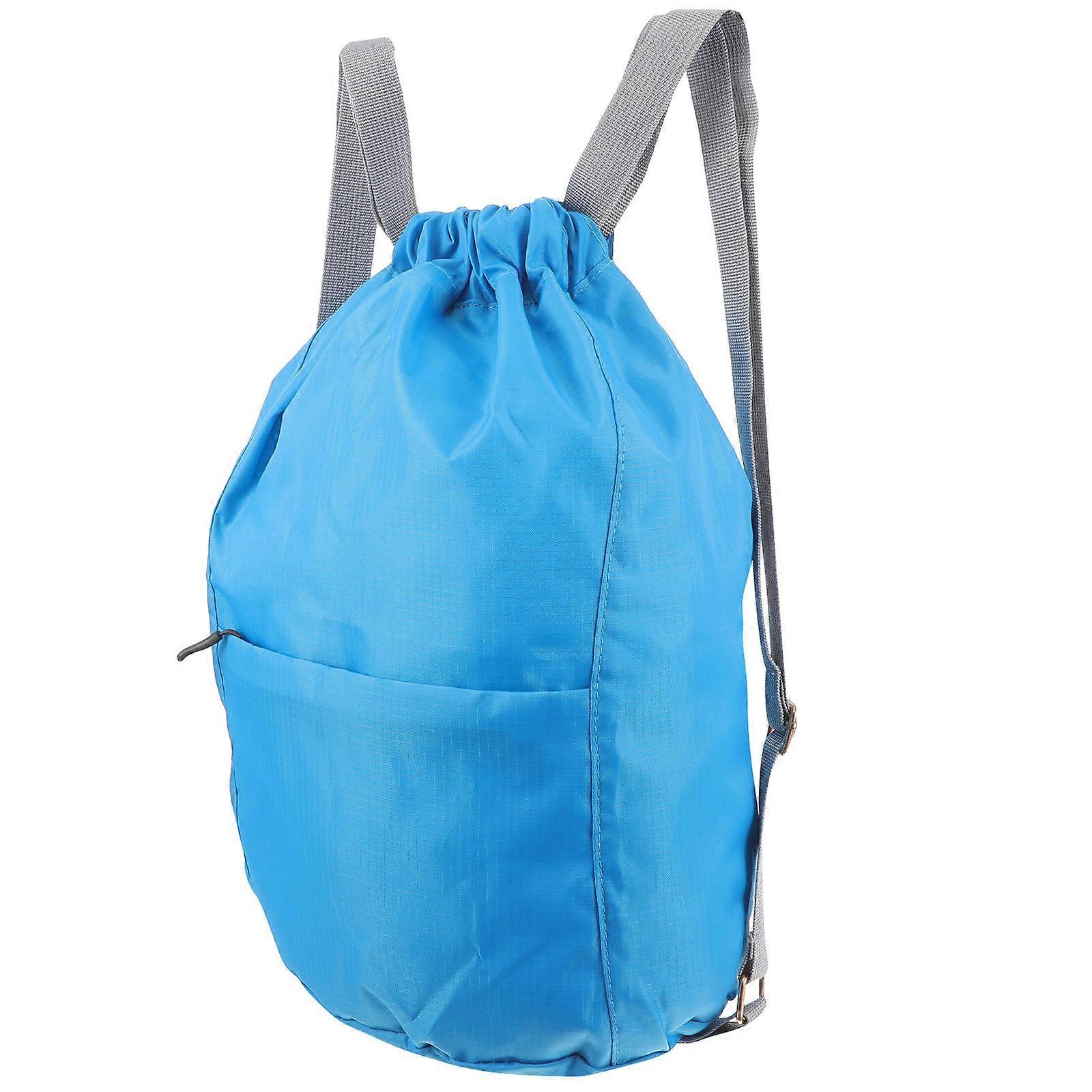 Square Shape Draw String Backpack Constructed From Oxford Cloth Suitable For Gym Travel 5Pcs