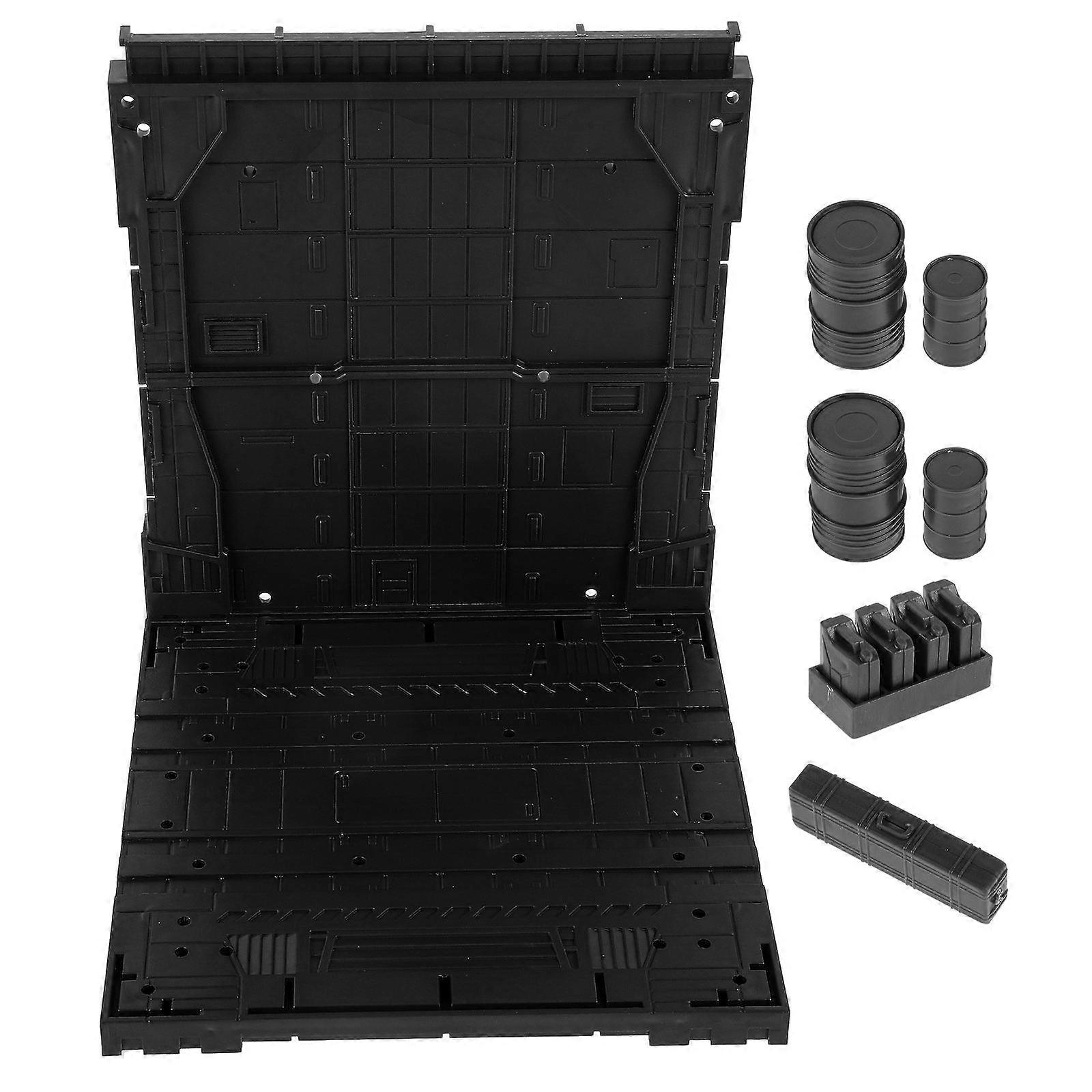 Action Figures Plastic Model Pieces Shelves for Robort Display Stand Black