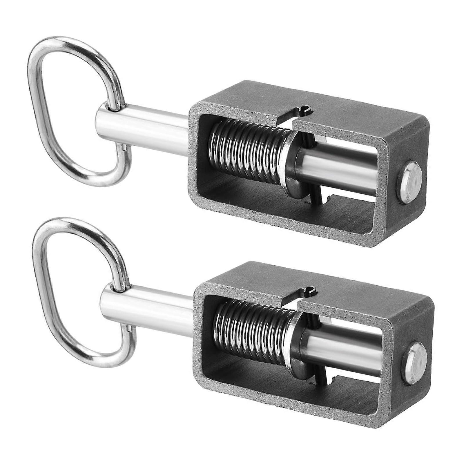 2 Pieces Weld on 5/8" Spring Latch Assembly Utility Trailer Gate Latch
