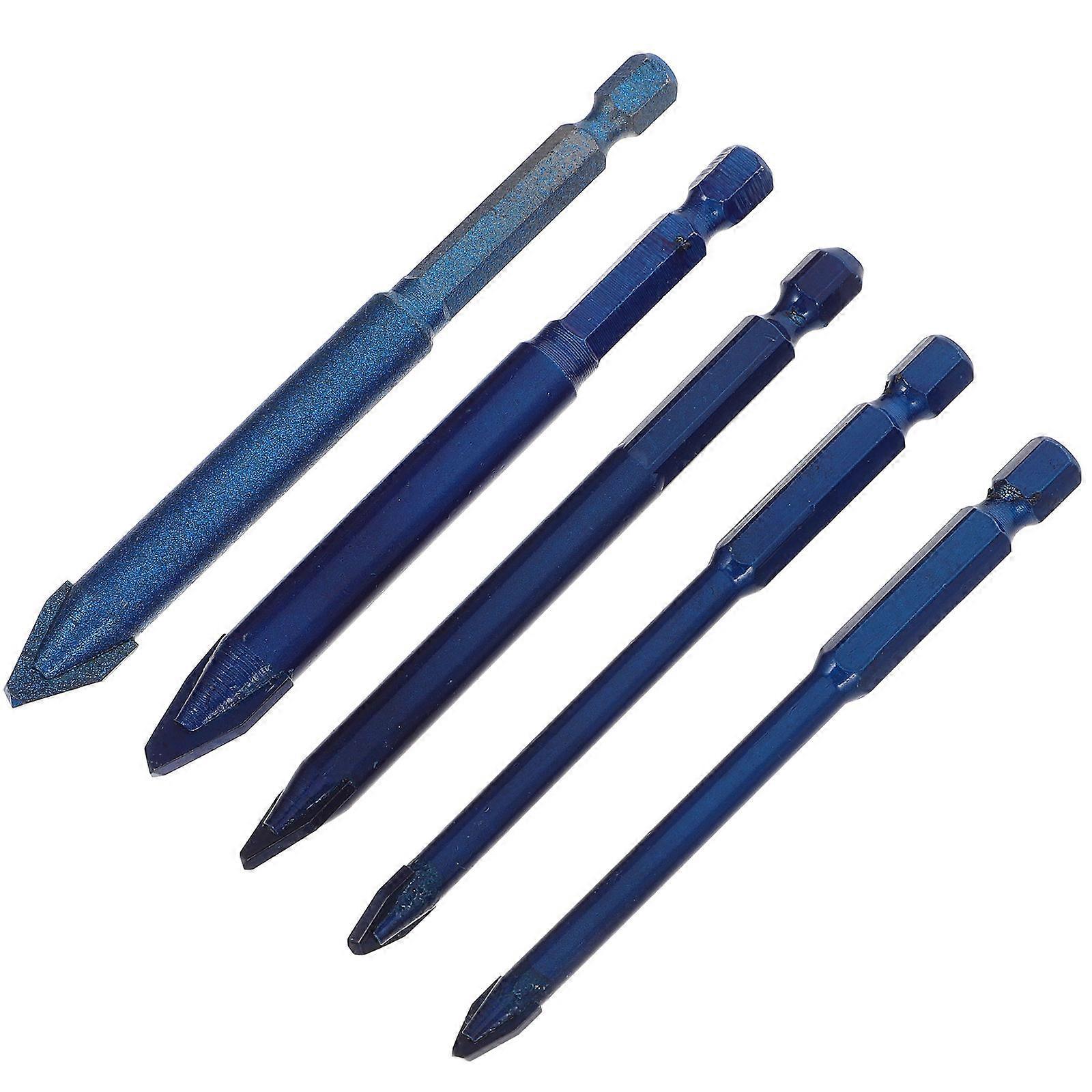 Blue Eccentric Drill Bit for Drilling 5Pcs Metal and Concrete Bits