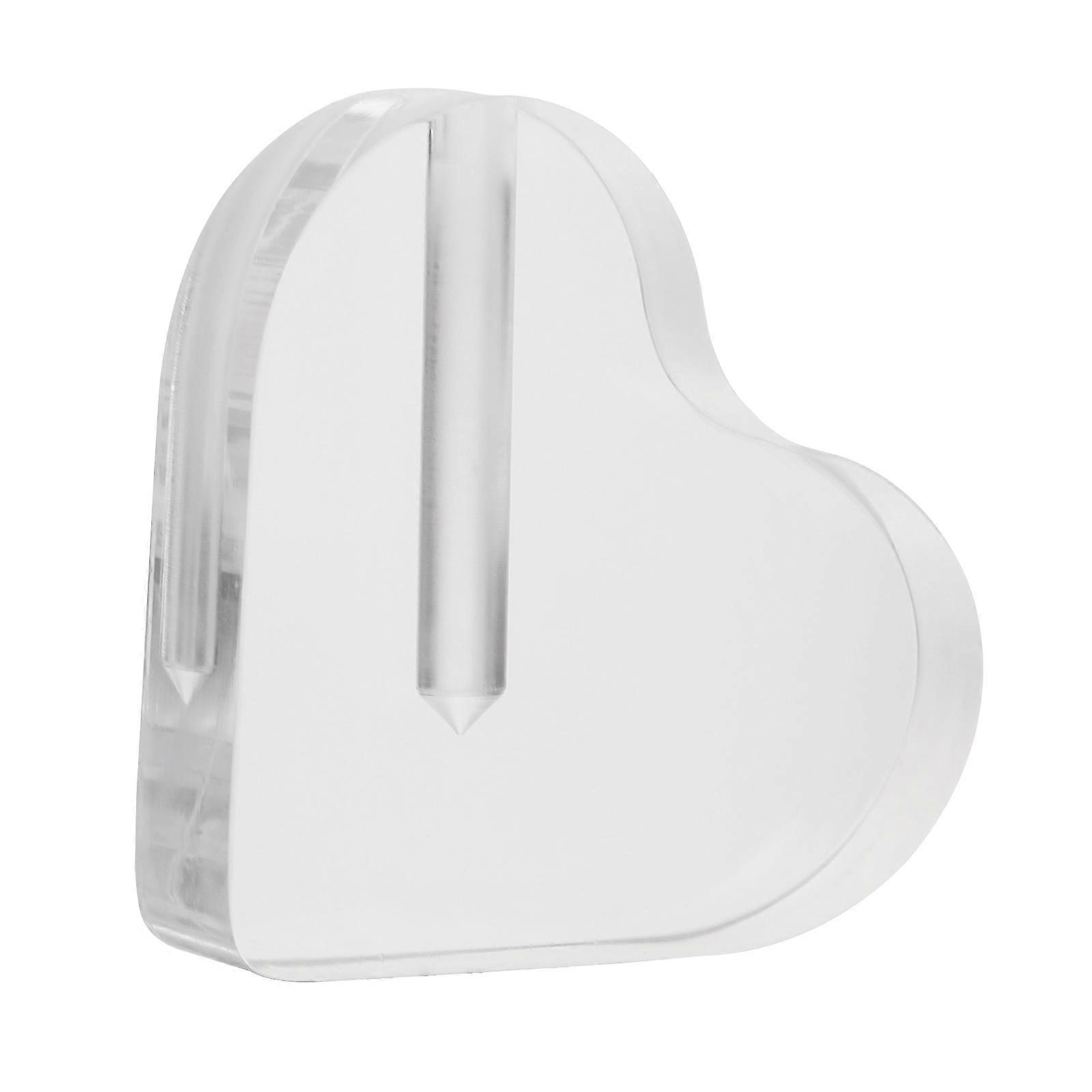 Heart Shape Acrylic Flower Base for Rose Display Decoration 1Pcs