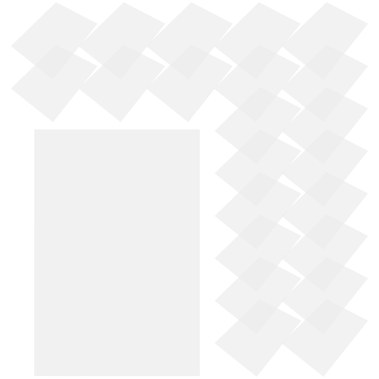 Semi-Transparent Paper Parchment Paper For Calligraphy Practice Rectangular White 15x10cm Sketching Copying 100 Sheets