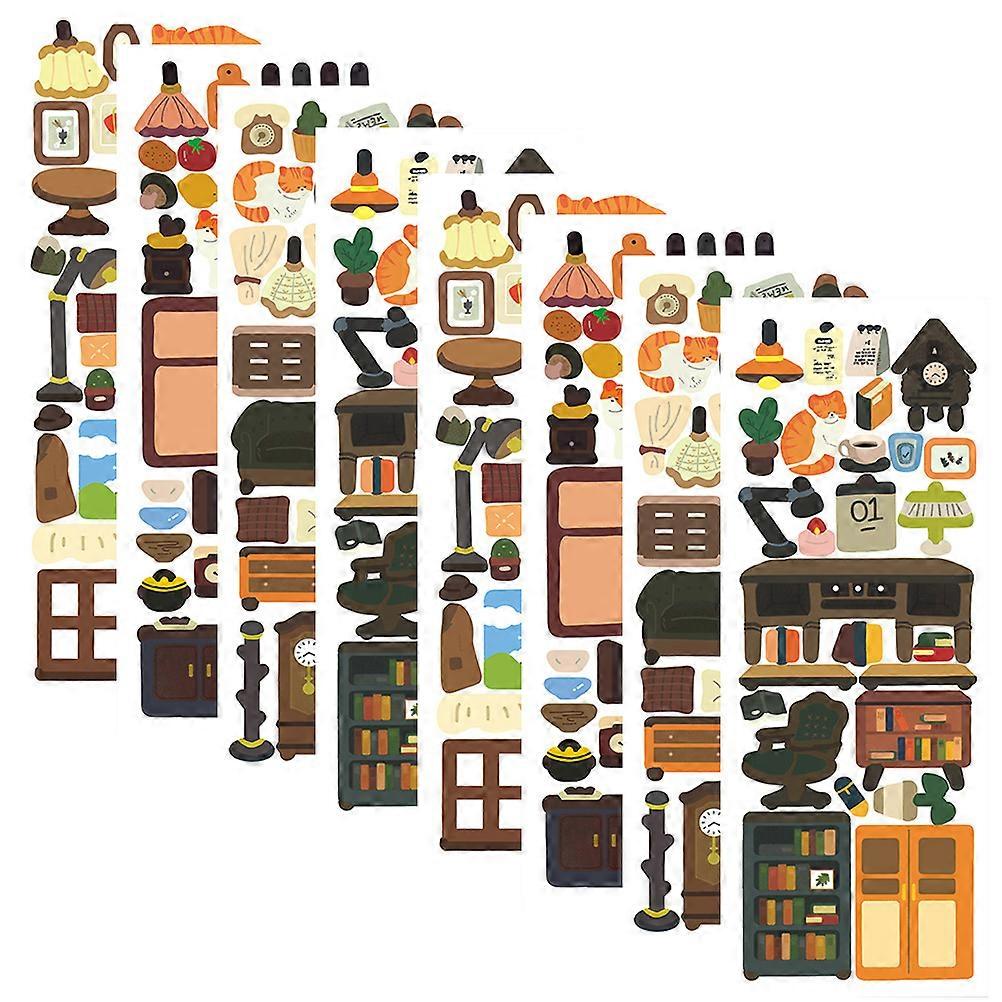 Decorative Stickers Scrapbooking Decals for Crafts 32Pcs Adhesive Set