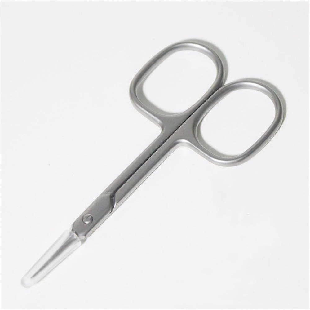 Cuticle Scissors Silver Gray Curved Blade with Precise Pointed Tip for Manicure Pedicure Grooming