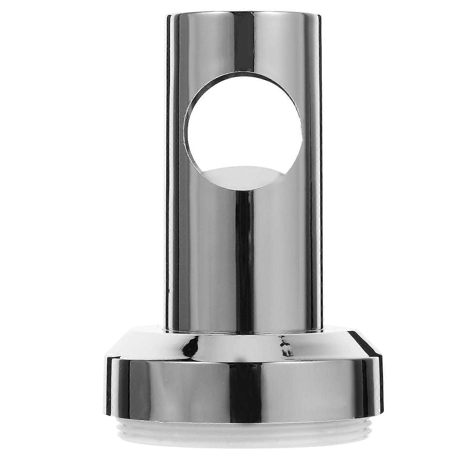 ABS Shower Head Holder Wall Mount Silver for Home Sturdy Durable Stable Support Design