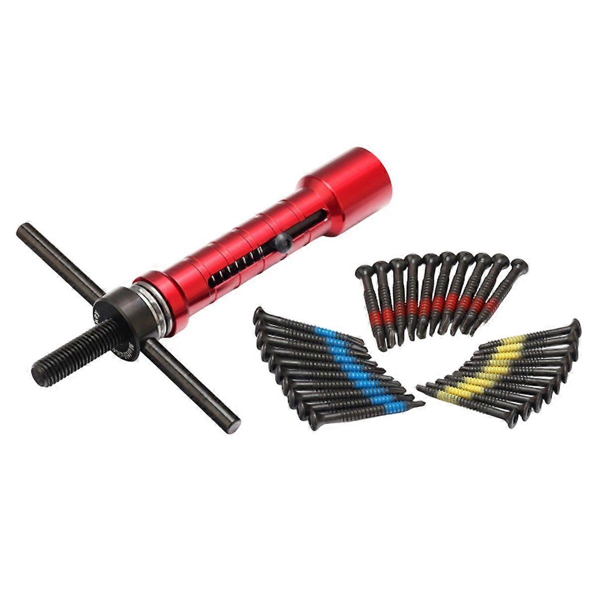 Lock Repair Pin Extractor Pin Puller Pull-Out Tool Includes 30 Steel Self-Tapping Dovetail Screws