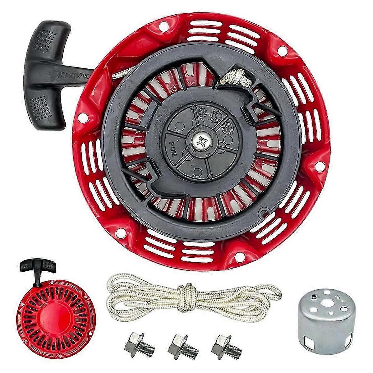 GX160 Pull Start Assembly GX120 GX200 Pull Rope String with Pully Cup for Rolair  A-C Edition 1229
