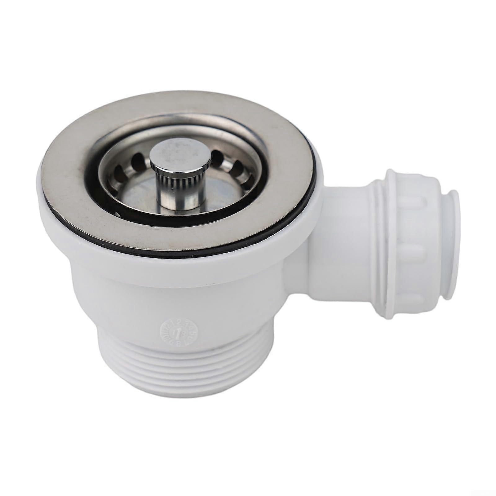 70mm Stainless Steel Sink Strainer with Removable Basket, Clog Kitchen Drain Filter