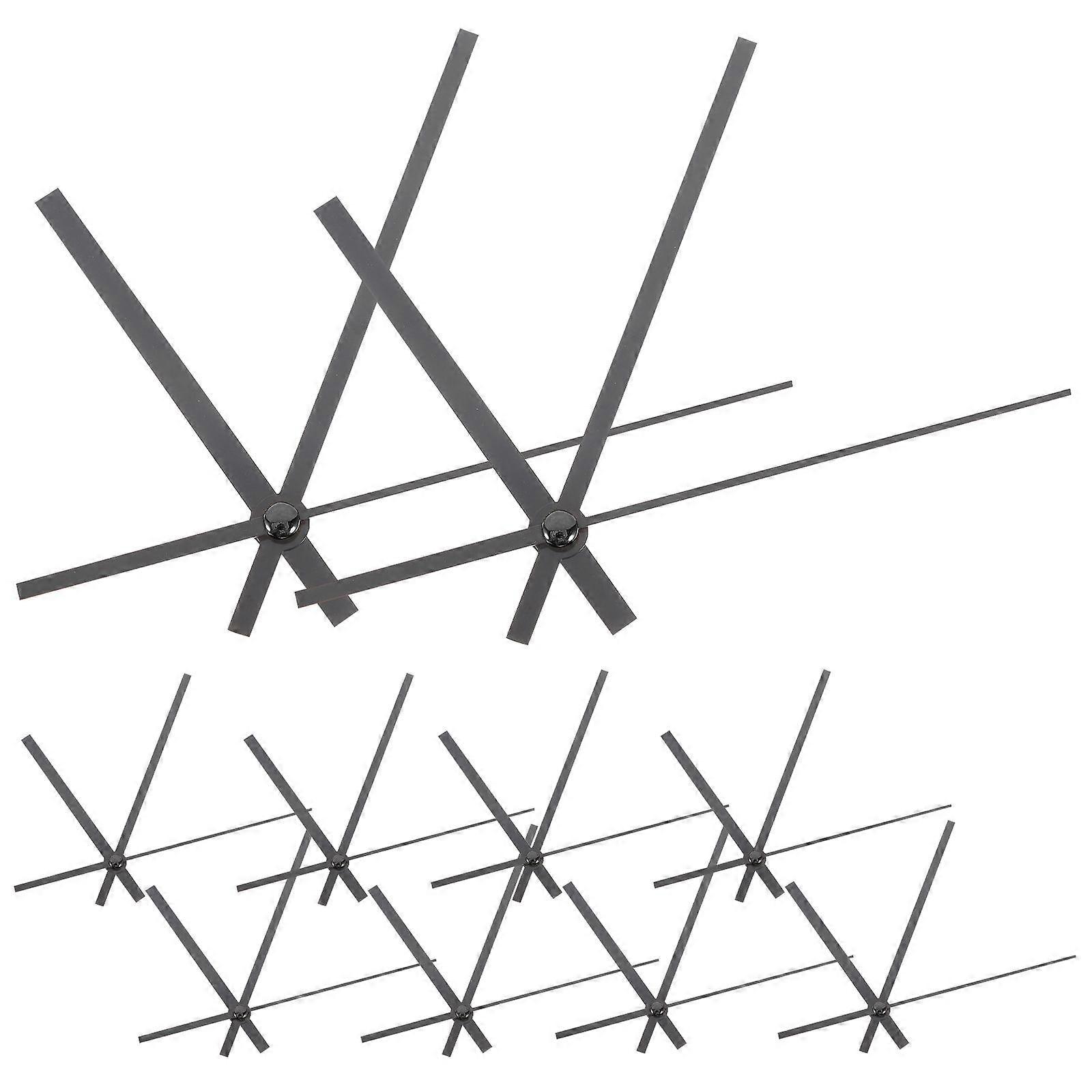 10 Sets Wear-resistant Clock Pointers Plastic Clock Hands Elegant Clock Parts Home Supply