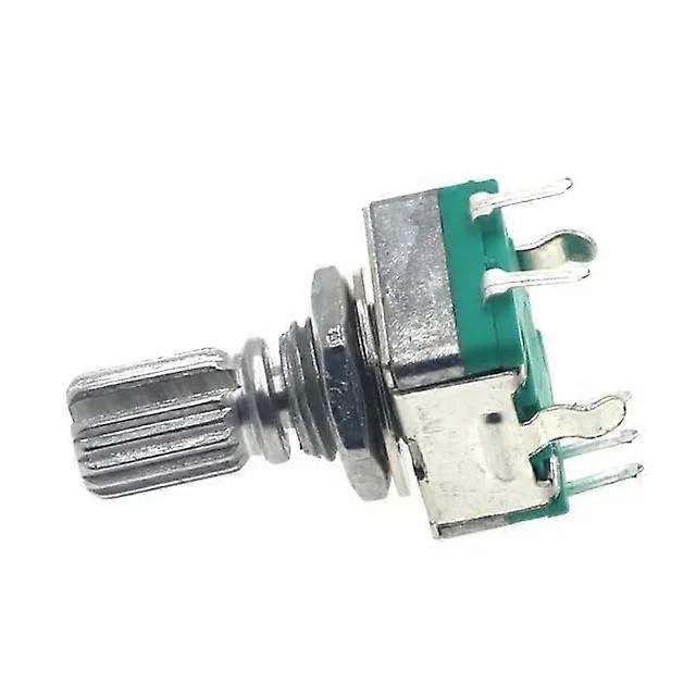 5PCS EC11 Rotary Encoder with Push Button 20 Position 360° Long Handle 15mm 5Pin