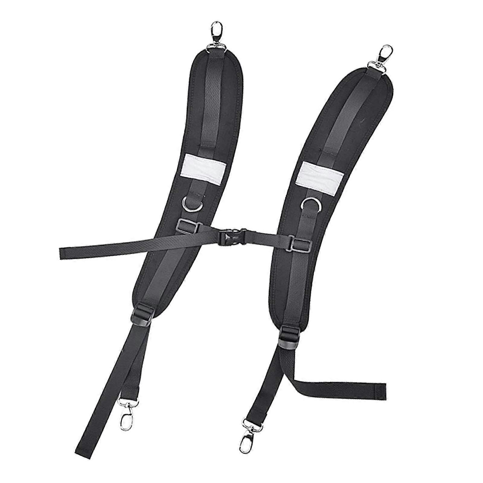 Adjustable Waterproof Padded Backpack Shoulder Straps with Hooks for Outdoor Hiking Replacement