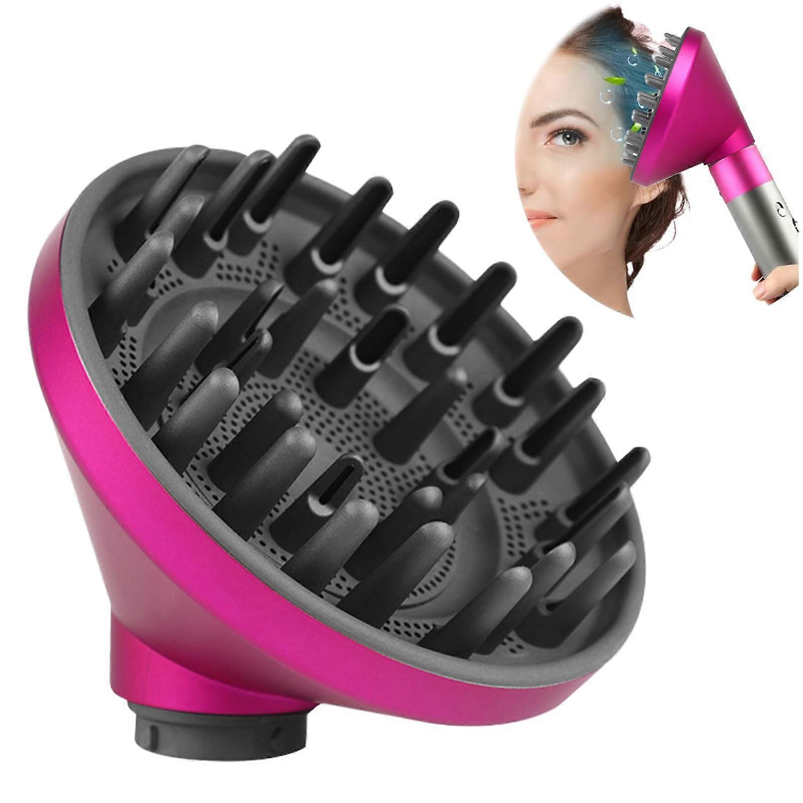 Diffuser Attachment for Dyson Airwrap Curly Hair HS01 HS05 Rose Red Fast Drying Volume Boost
