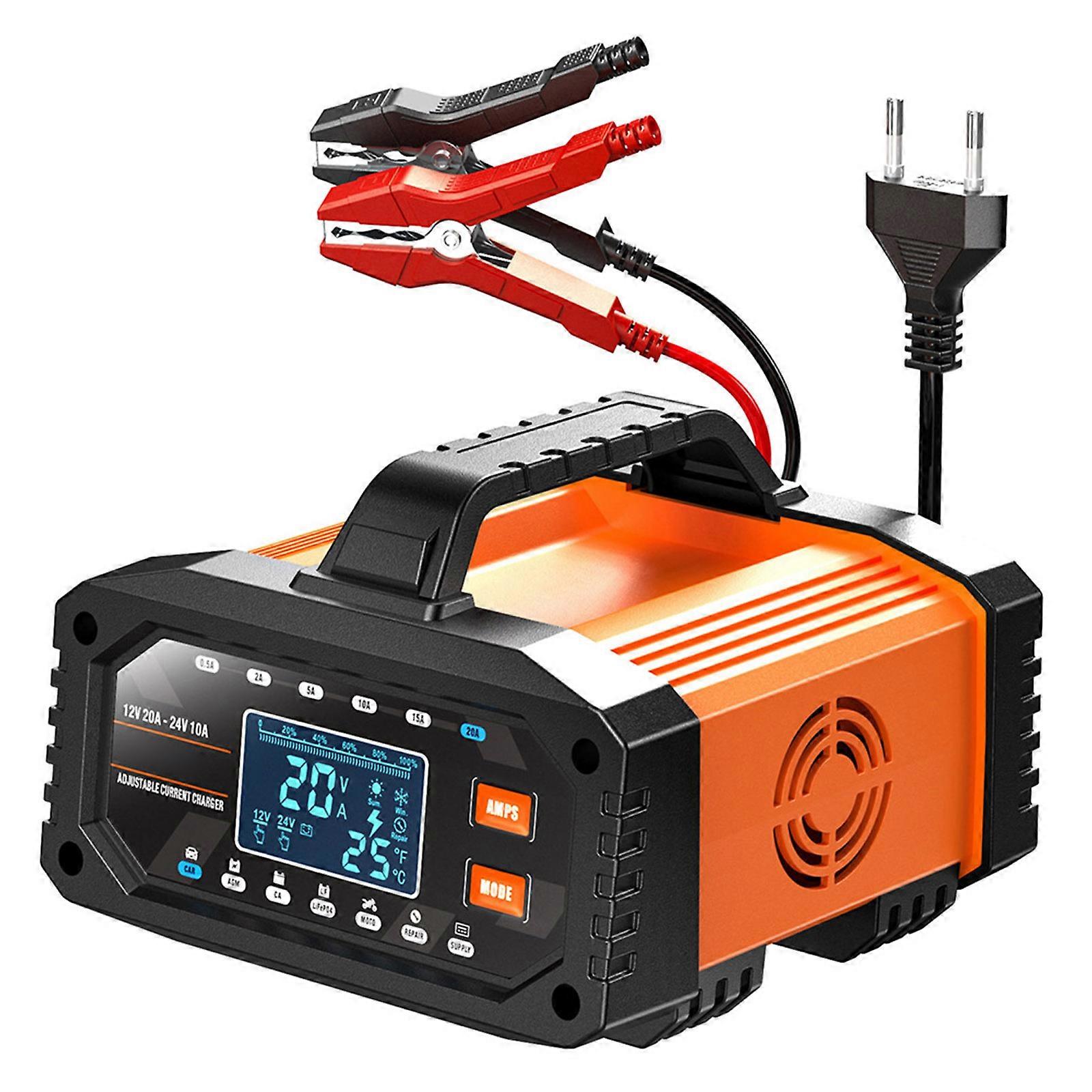 High Efficiency Car Battery Charging Equipment with LCD Display Full Automatic Protect Quick Charging Equipment Multicolor