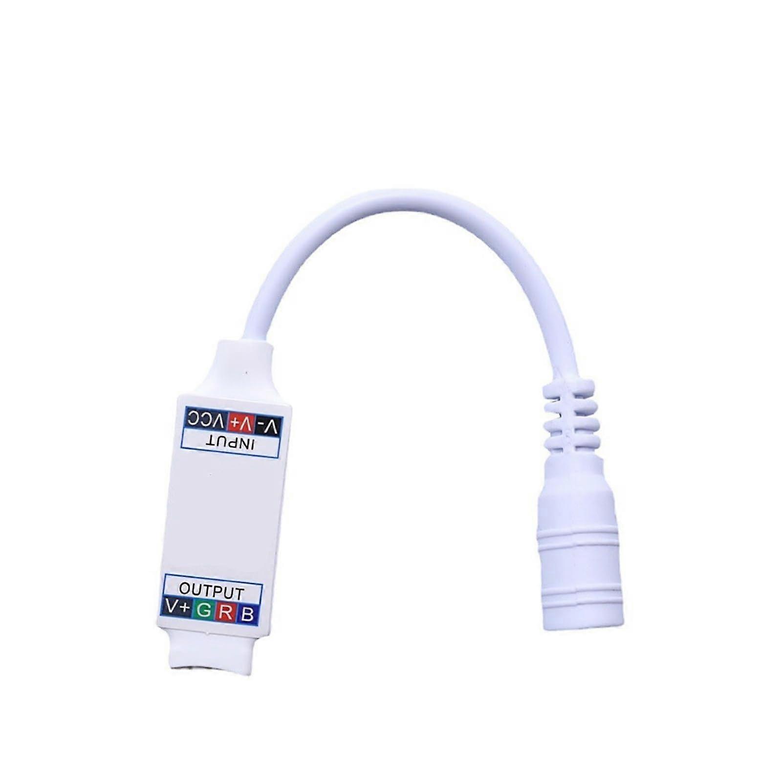 Bluetooth LED Strip Controller with Smart App Dimming, Mini RGB Dimmer Switch White