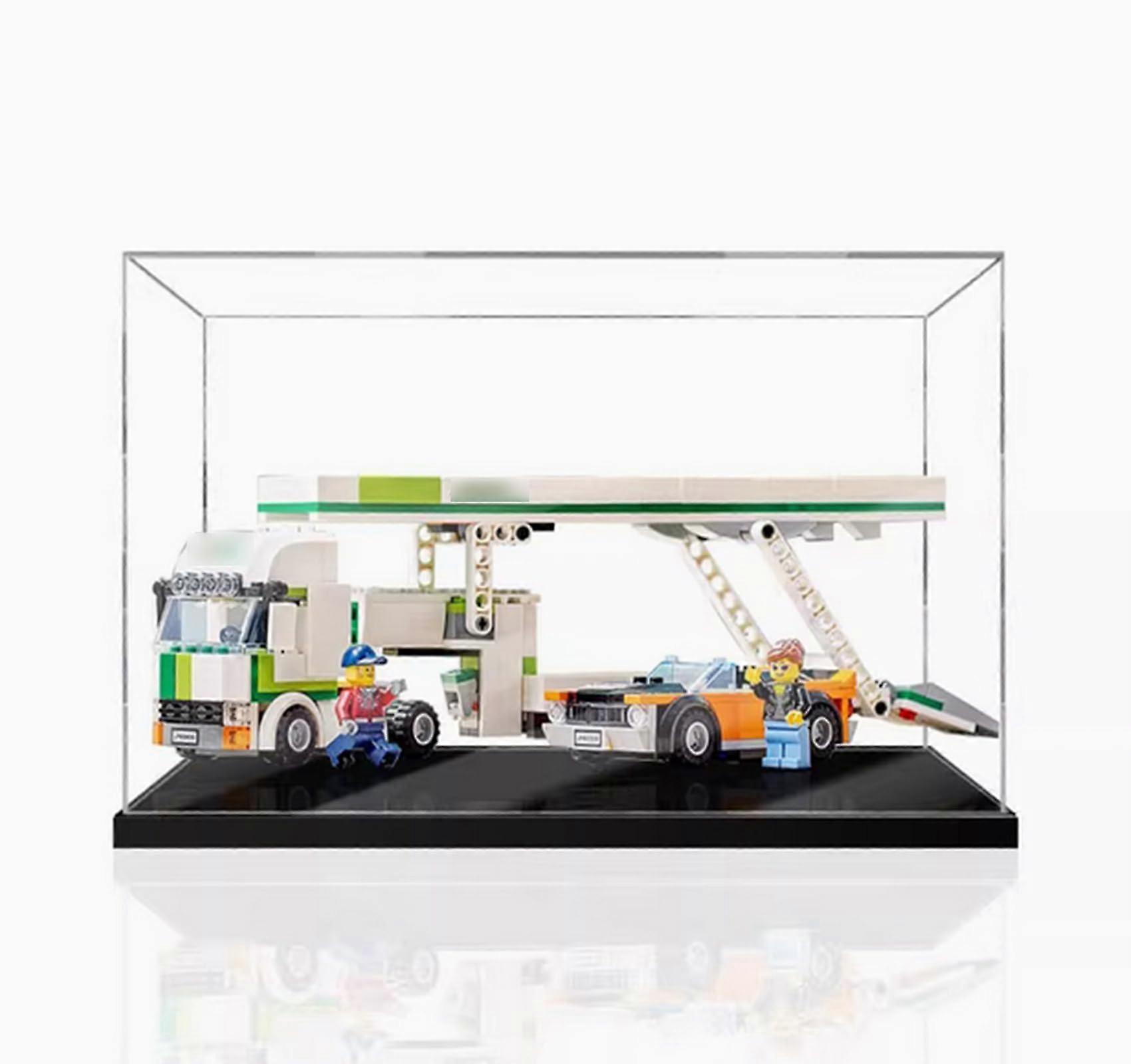Clear Acrylic Display Box for  60305 Transportation Car Model, Dustproof Protective Showcase (2MM)