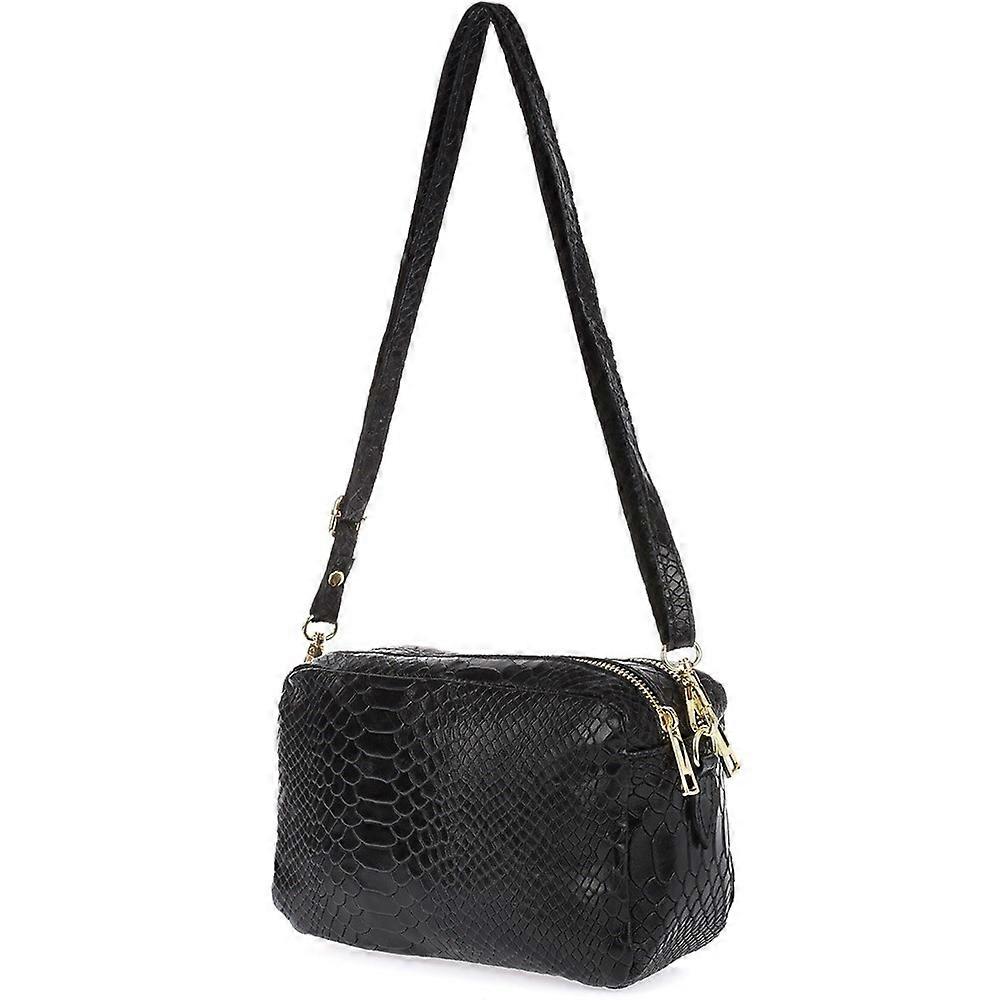 Handbags Vera Pelle krap12black