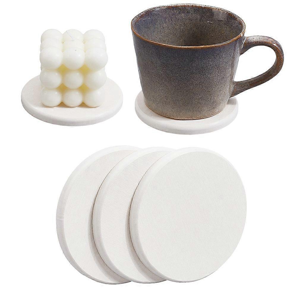 Diatomaceous Earth Coaster Cup Mats Flat Round 100x8.5mm