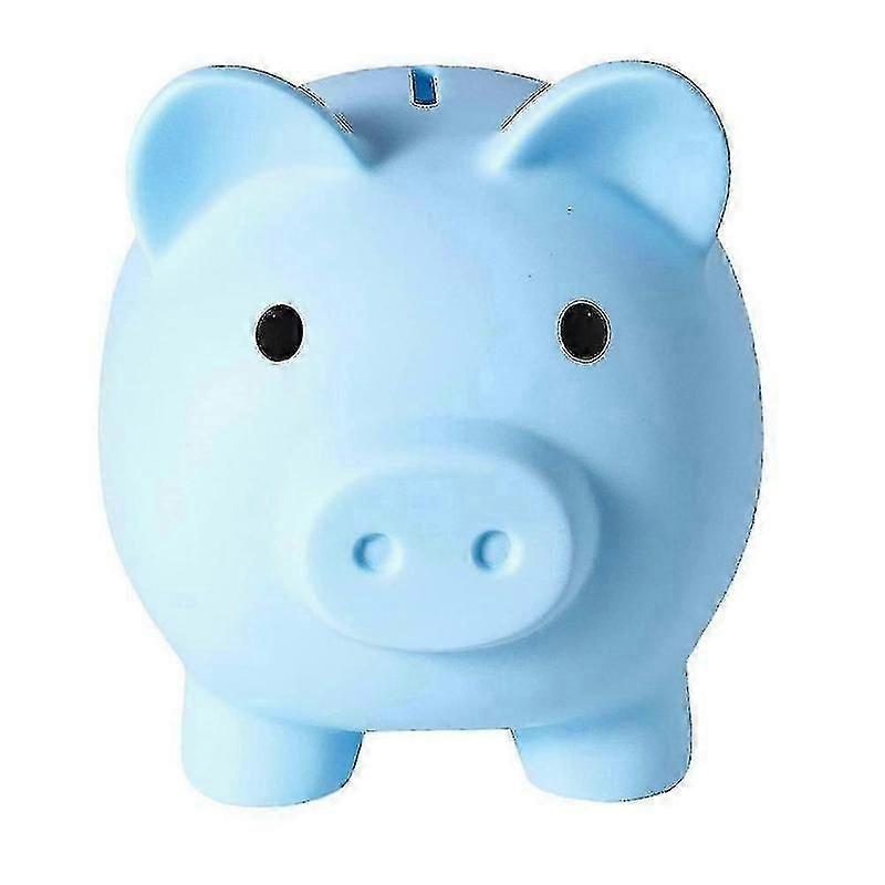 cofrinho infantil de plástico resistente para moedas.