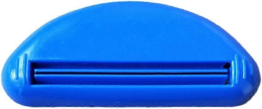 Toothpaste Squeezer with Smooth Rolling Mechanism, Blue Tube Dispenser Clip for Waste Use