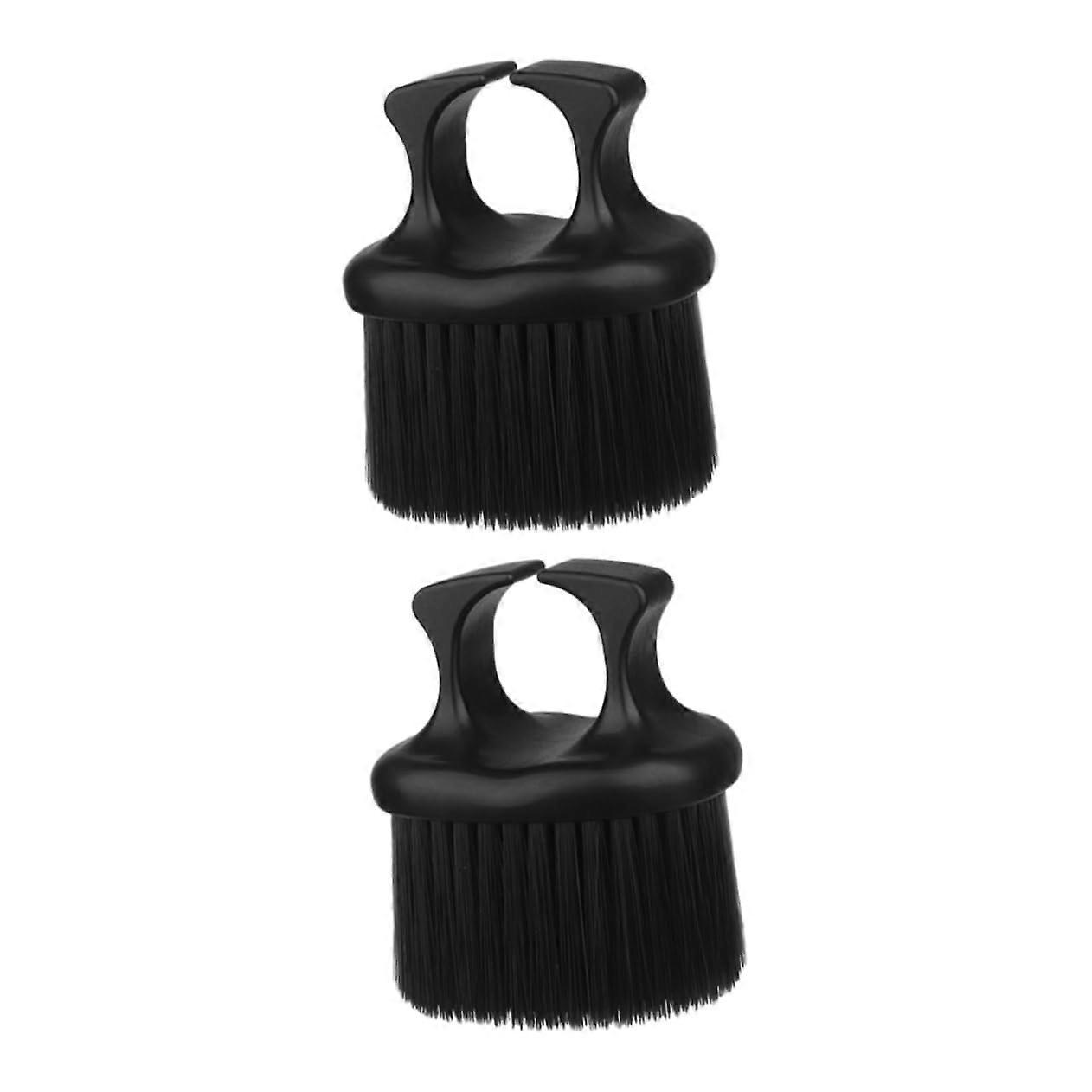 Beard Brush for Men with Secure Ring Grip, Soft Bristles, 2 Pack Barber Grooming Styling