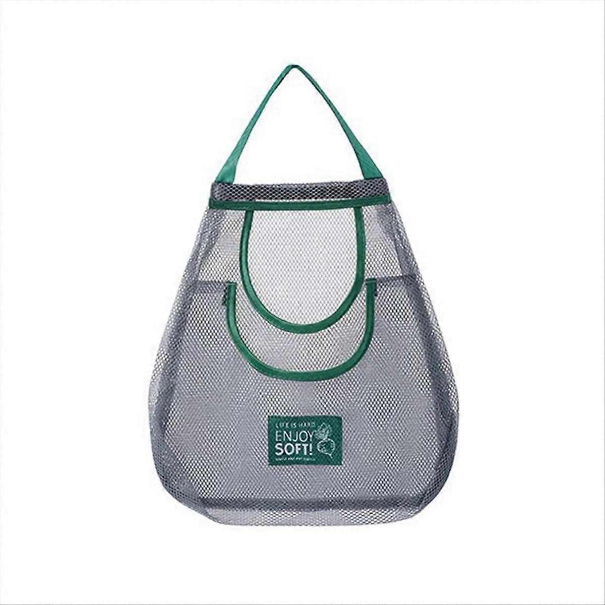Reusable Kitchen Hanging Mesh Bag Large Capacity Fruit Storage No.3