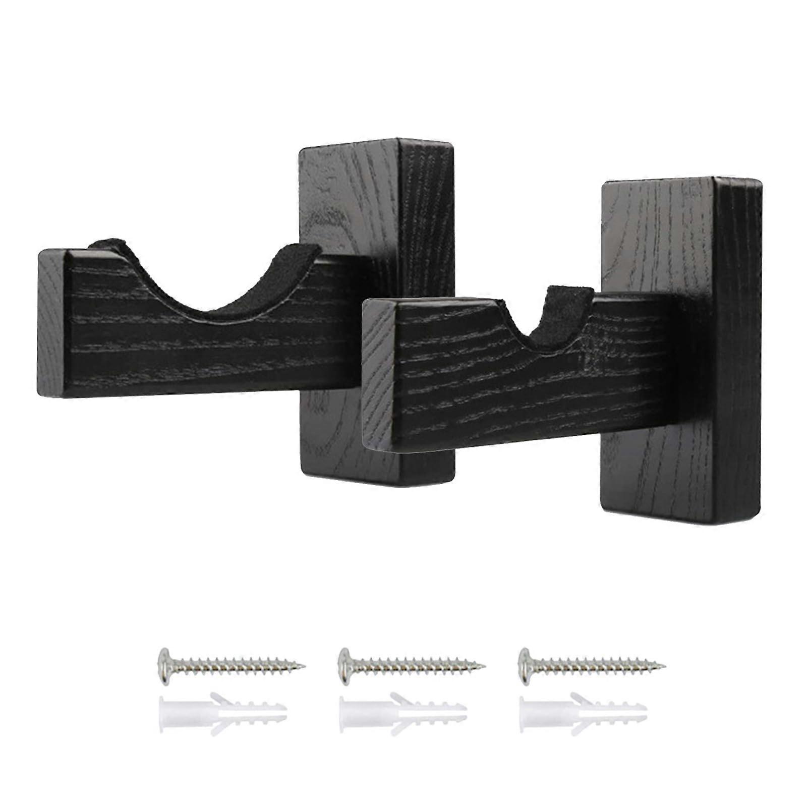 Wall Mounted Baseball Bat Rack and Holder, Wooden Horizontal Display Shelf for Secure Bat Storage