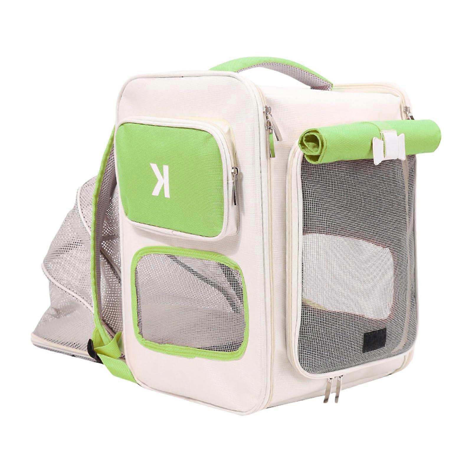 Large Capacity Pet Carrier Backpack with Soft Polyester, Lightweight Expandable Travel Bag for Walking