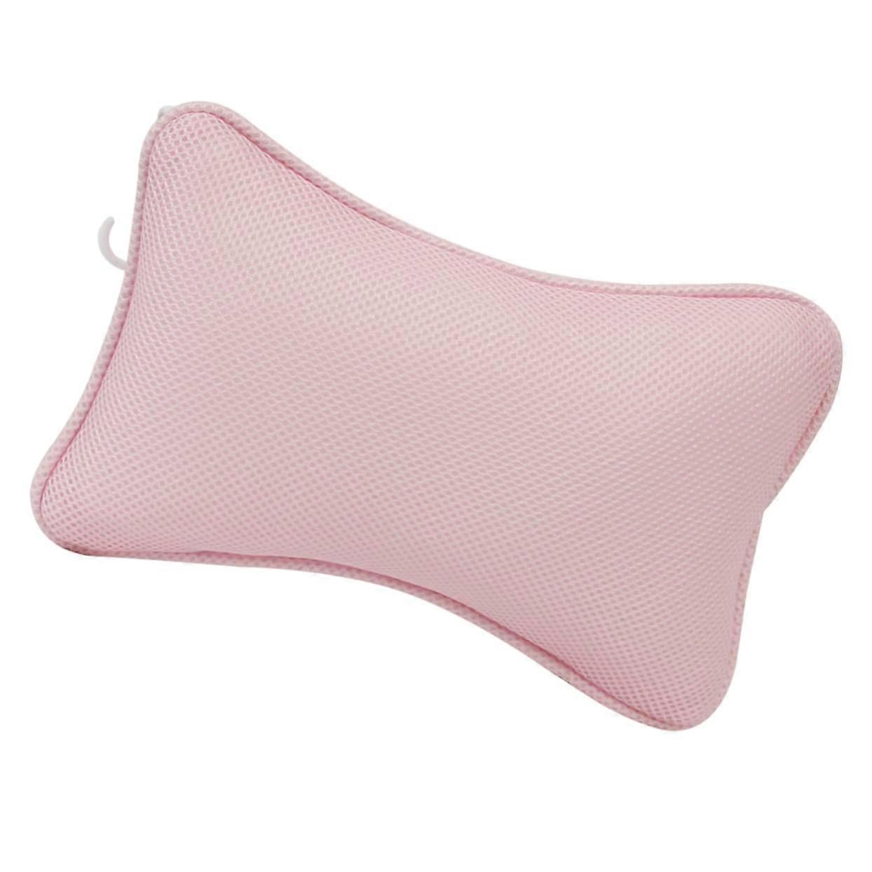 Bath Pillow for Neck and Shoulder Support with Soft Mesh and Secure MultiCup Attachment
