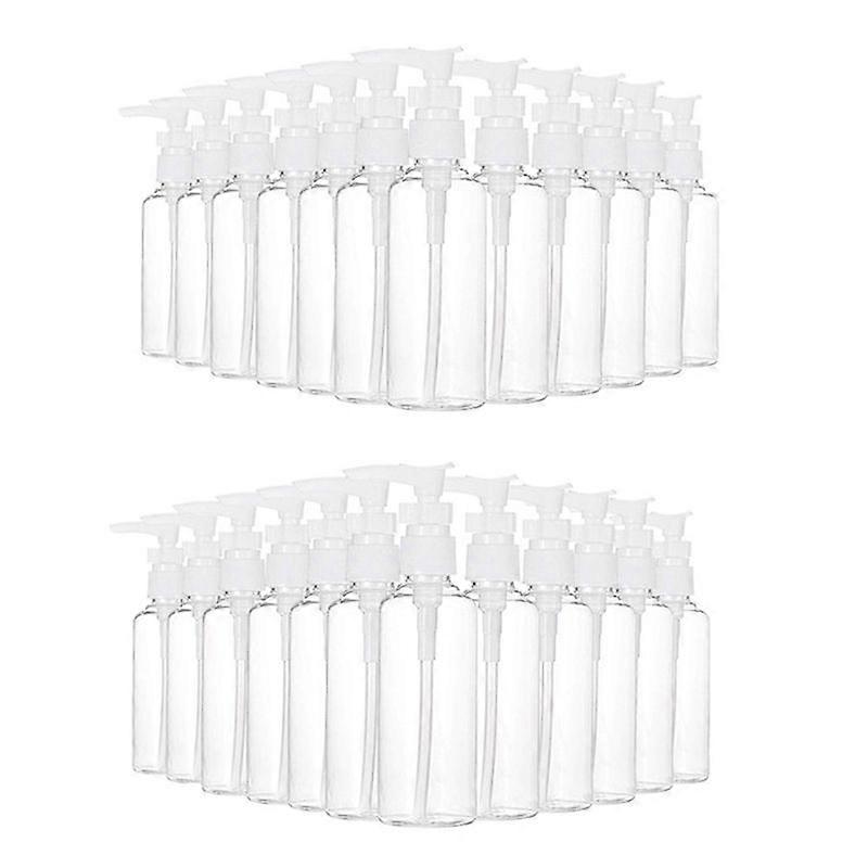 24 Pack 3.4Oz/100Ml Transparent Travel Bottles Pump Bottle