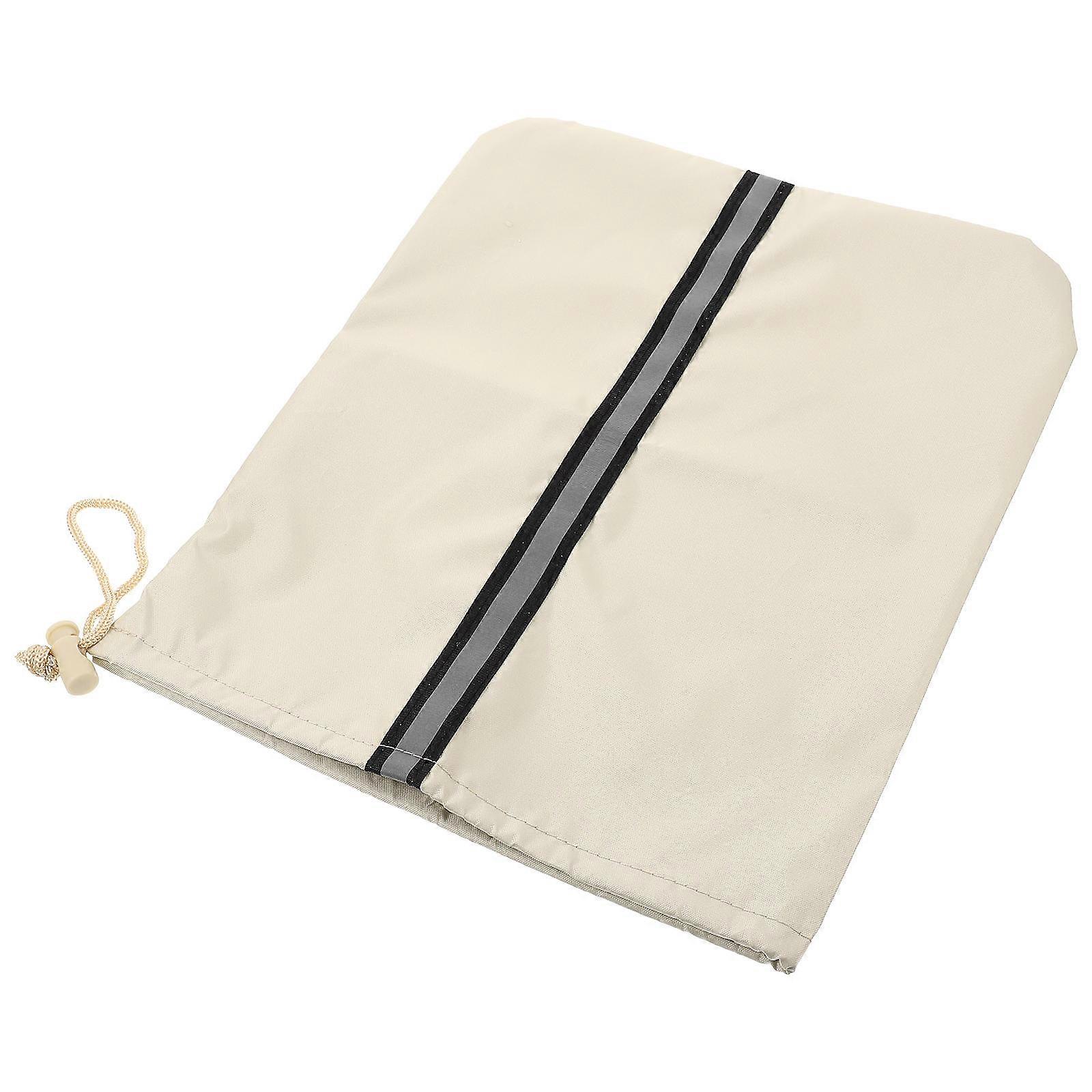 2Pcs Beige Car Side Mirror Covers for Outdoor Protection Use