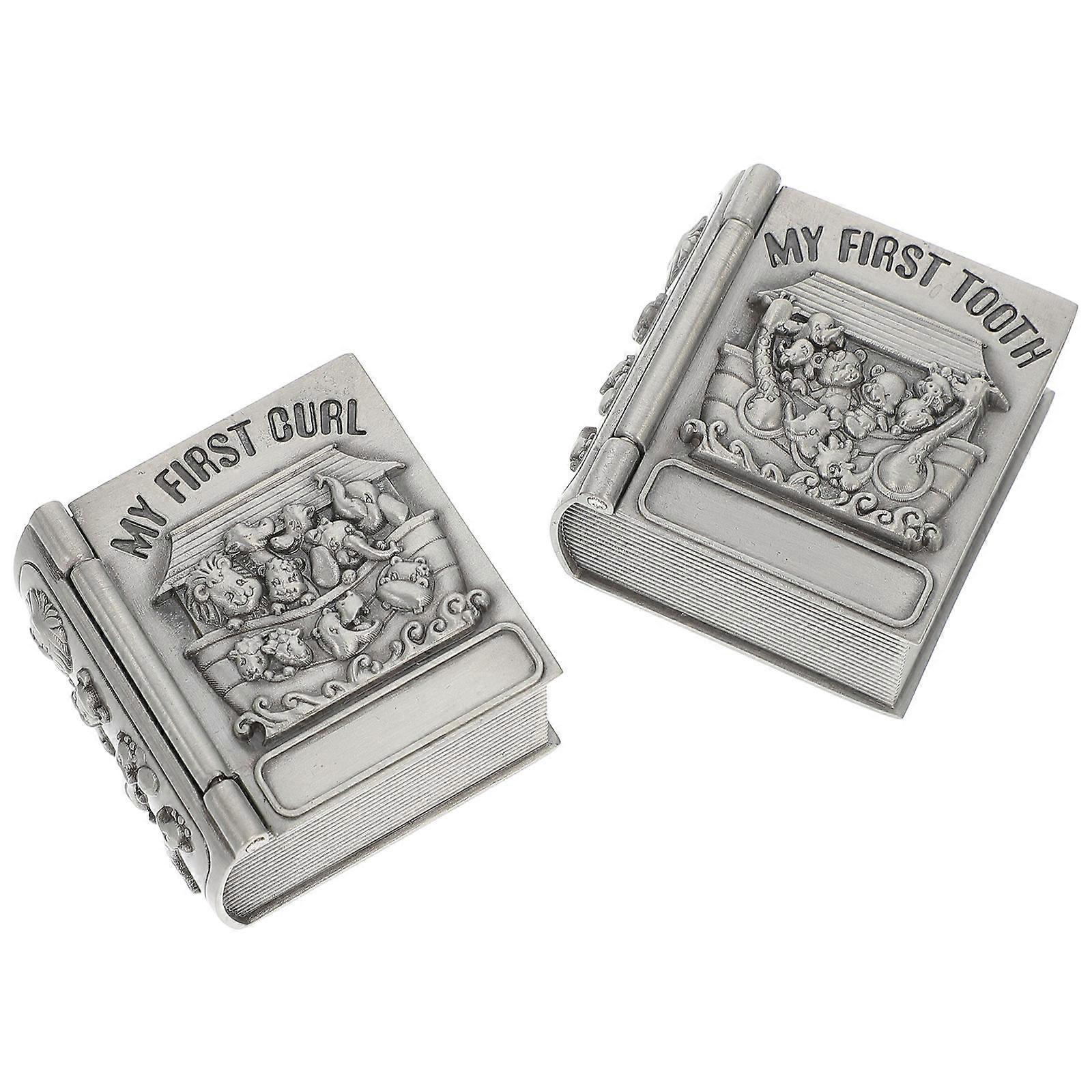 Tooth Boxes for Storage 2Pcs Milk Teeth Containers with Flannel