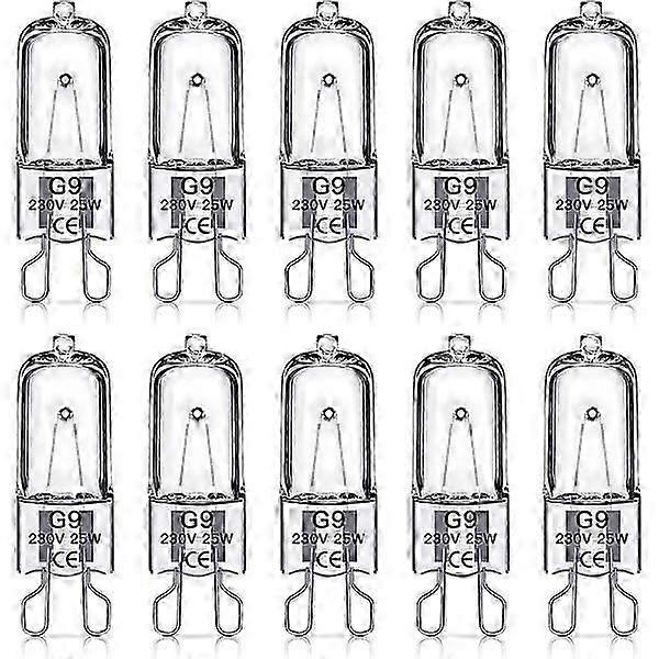 G9 halogenlampor 60W, 230V, 10-pack 60W
